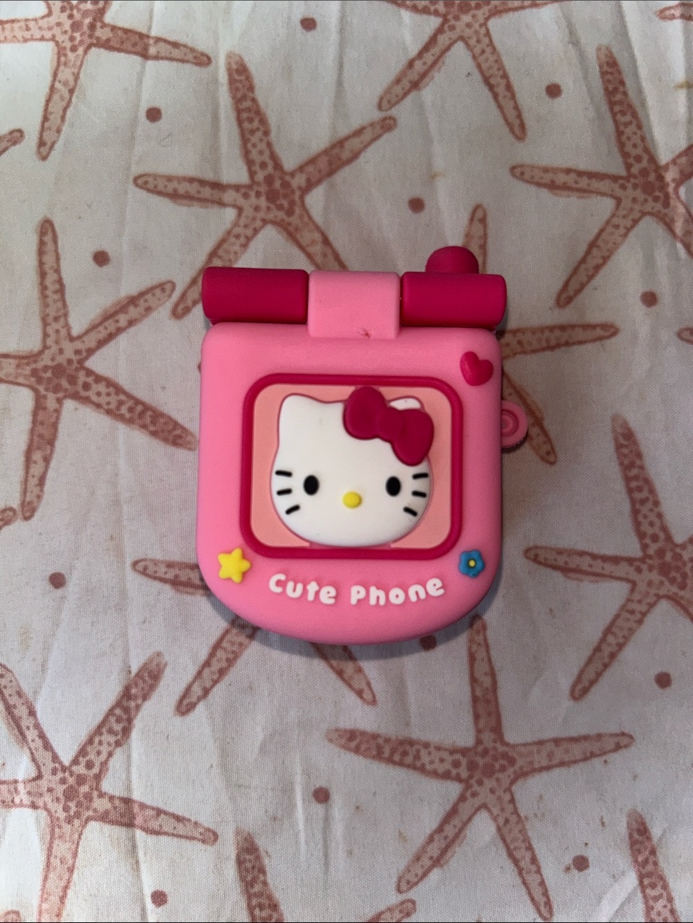 Hello Kitty Pink Silicone Cute Flip Phone AirPods Case